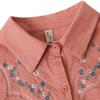 Plus Cotton 100 Womens Size Top – Loose Vneck Casual Blouse Sizes 4xl8xl For Middleaged Ladies