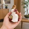 Modern Shelf Decoration Reading Girl Figurine, Hand-Painted Resin Sculpture for Bookshelf Decor, Small Ornament Entrance Faceless Woman Statue Office