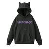 Ladies Fashion Casual Long Sleeve Printed Round Neck Hoodie Pullover Top With  Pockets