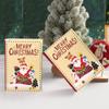5pcs Paper Book Shape Paper Box Santa Christmas Sugar Gift Box  Party Decoration