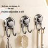 Suction Cup Double Hook Tissue Holder - Strong Adhesive, No-Drill, Multi-Functional for Toilet, Kitchen, or Bathroom.
