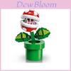 Conjunto de Blocos de Planta Carnívora Super Mario Com Plástico ABS Para Diversão de Construção DIY Para Crianças