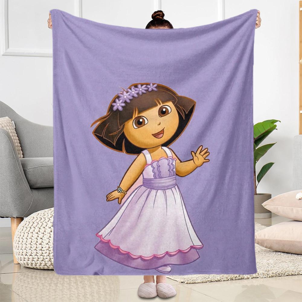 Dora Explorer Blanket Soft & Cozy Great for Couch Picnics Livingroom for All Occasions Stylish Decor Ideal Gift For Birthday Valentine'S Day