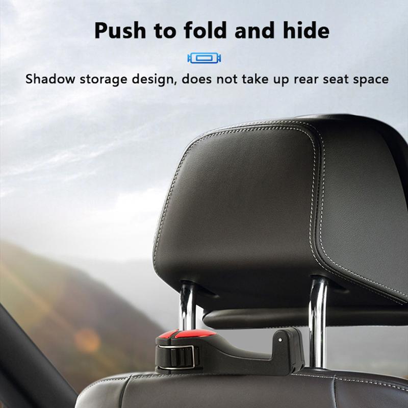 Universal Car Bracket Hook Multi-Function Hanging Storage Mobile Phone Holder Rear Seat Hanger Hook For Bag Purse Cloth Grocery