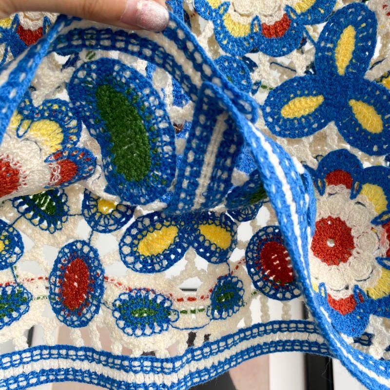 Women's Ethnic Embroidered V-Neck Sleeveless Vest/Cardigan