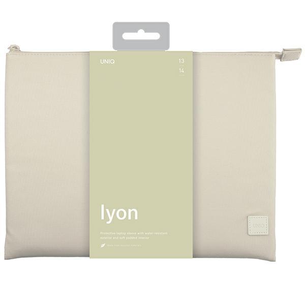 Uniq Etui Lyon Laptop Sleeve 14Beżowy/Seasalt Light Beige Waterproof Rpet