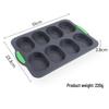 Non-Stick 8-Cavity Silicone Mold for French Mini Baguettes - Easy Demolding, Food-Grade Baking Tool