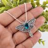 Apatite Gemstone 925 Sterling Silver Women's Jewelry Boho Pendant 1.2" For Gift CP-31-11