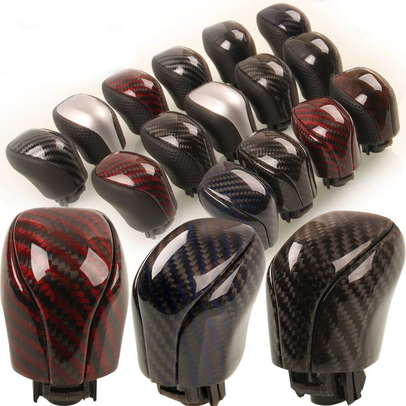 New Real Carbon Fiber Gear Shift Knob For Toyota Reiz Mark X 2010 2011 2012 2013 2014 2015 2016 2017 Gear Ball
