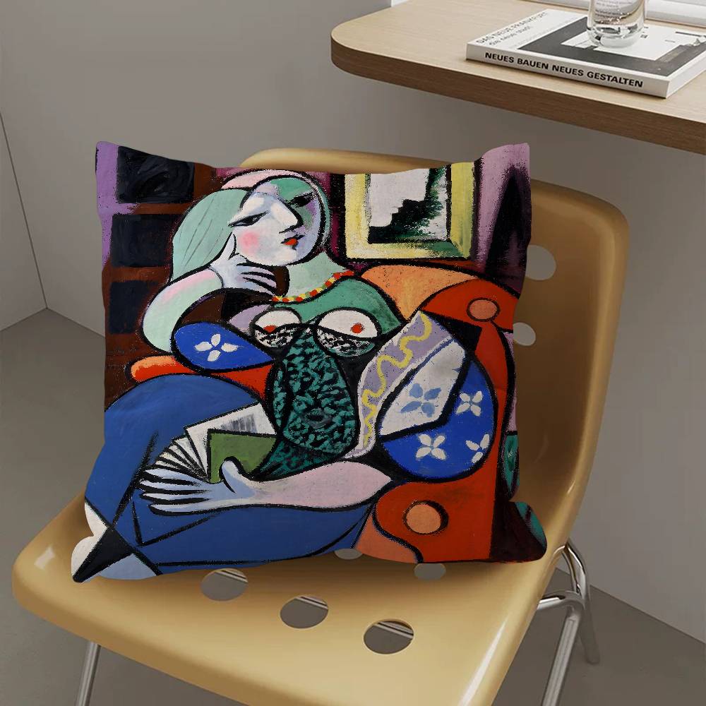Legend Art Artist P-Pablo Picasso-Mt Maple Design Cushion Cover Happy Autumn Harvest Decor Holiday Decorati Pillow Cover