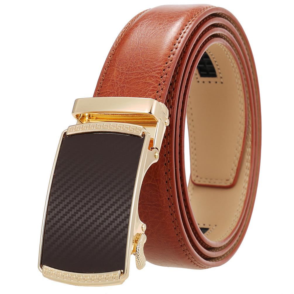 Fashion Casual Business Belt, Two-Layer Automatic Buckle Belt, Belt Belt Ly36-0191-2