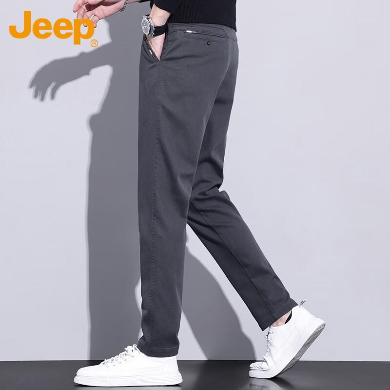 Jeep Men's Autumn/Winter Straight-Leg Casual Trousers