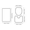 Bathroom Tools Marble Patterned Toilet Cover 3 Piece Set Non Slip Bathroom Rugs Set Bath Rug Mat And Toilet Lid Cover