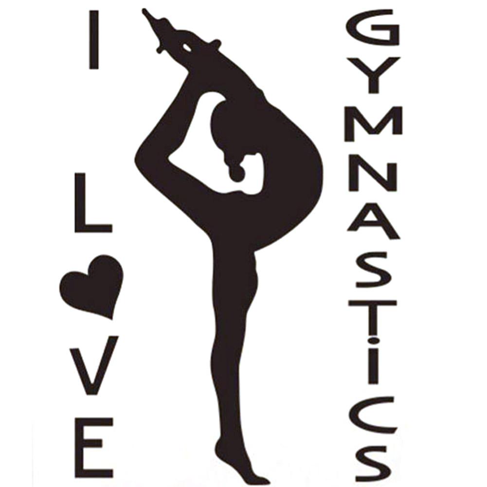 

Я люблю гимнастику Наклейка Гостиная Спальня Фон Стена Декоративная наклейка