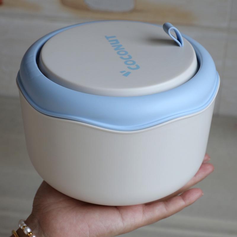 

Multifunctional Storage Box: Desktop Organizer, Jewelry Holder, Kids Card Case, Mini Trash Bin, Snack Container with Lid. білий/синій