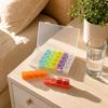 Portable Weekly Pill Organizer with Lid 7 Rows 28 Compartments Compact Pill Box for Daily Medication Storage and Travel Use