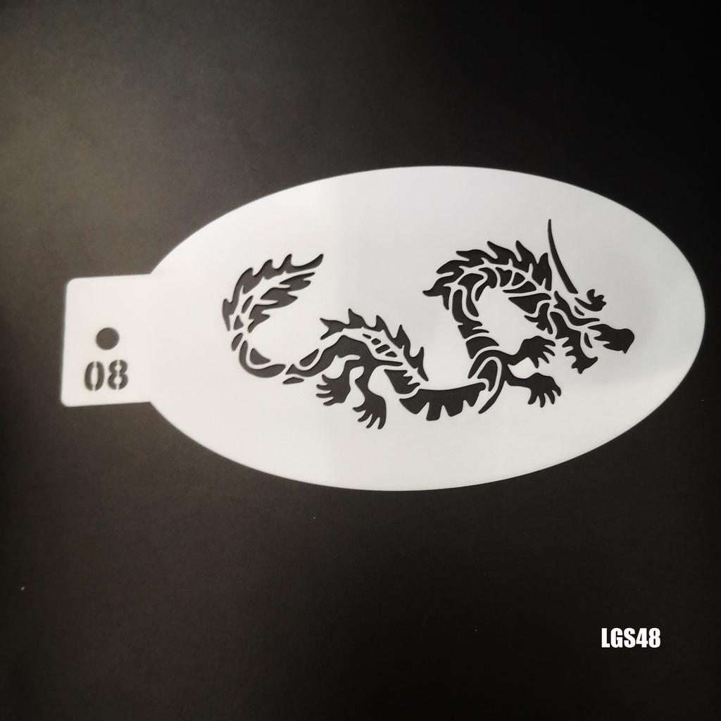 New Face Painting Stencils Templates Professional Body Art Dolphin Deer Butterfly Plastic Makeup Tools