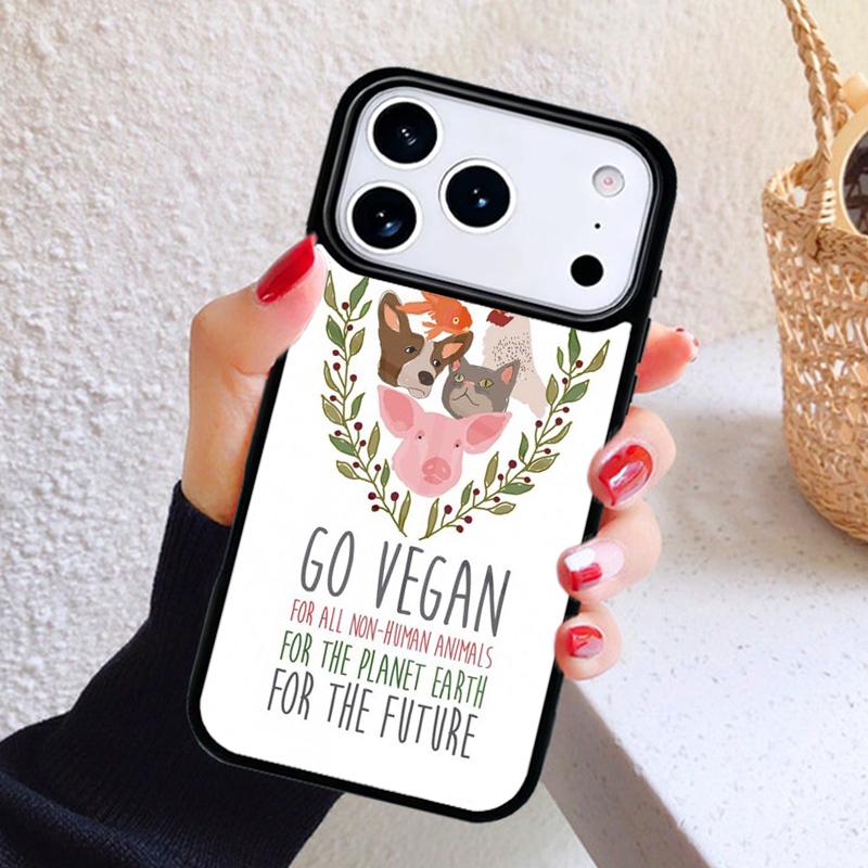 VEGANE ZITATE Hase LIEBE GEMÜSE Handyhülle Für iPhone 17 Air 16 15 14 13 12 11 Pro Max Plus
