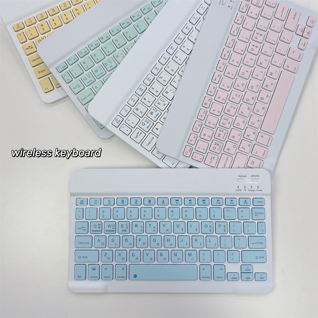 Koreanische Sprache Ultra-Schlanke Bluetooth-Tastatur Tragbar Mini Kabellos Wiederaufladbar für iPad Koreanisch