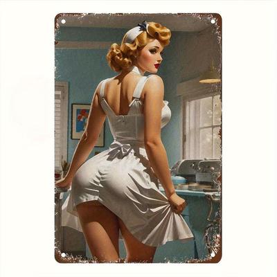 Segni di Ferro Metallici Vintage Atti Sporchi - Pin-Up Pittore di Ferro Famiglia Amanti Regali Divertente Camera da Letto Novità Salotto Vintage Pati