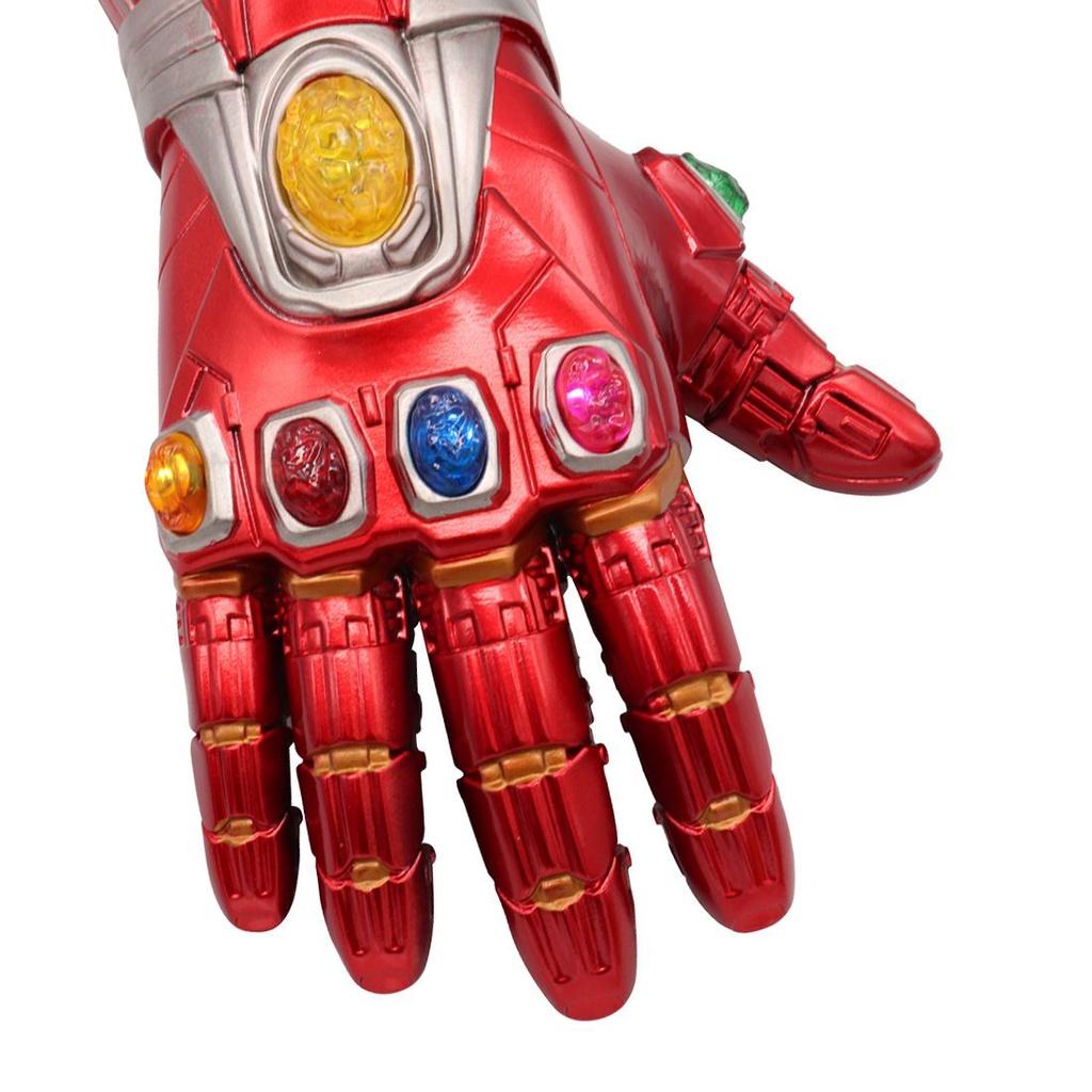 Realistic Iron Man Led Gloves With Bright Light Up Stones And Included Batteries