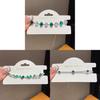Geometric Zircon Oval Pendant Bracelet For Women With Luxury Style And Gift Occasion