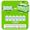 Large Capacity Portable Picnic Basket Cooler Bag with Aluminum Foil for Outdoor Camping