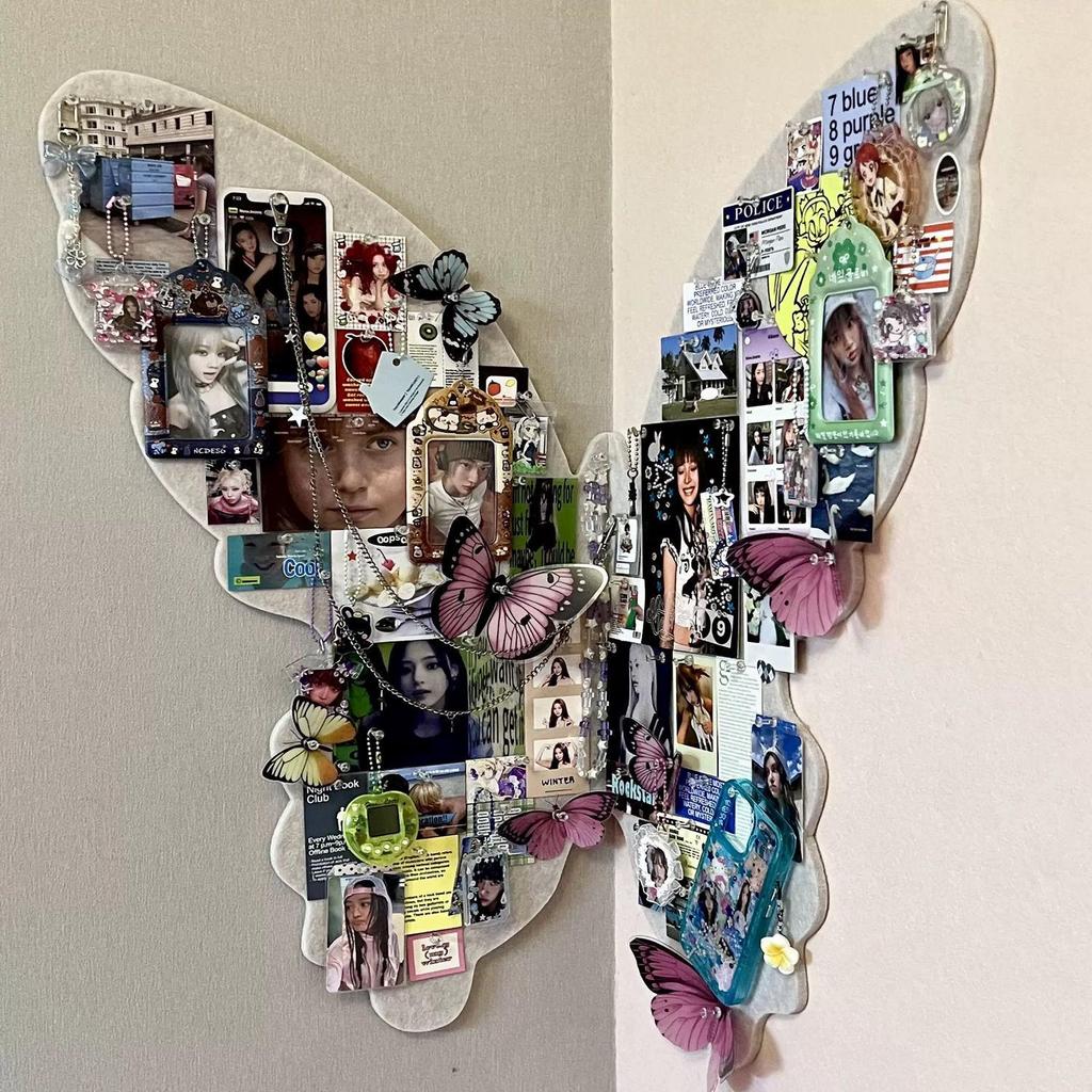 Französische Schmetterling Filz Wandsticker für Schlafzimmer & Wohnzimmer