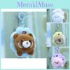 Creative Plush Animal Keychain Soft Fluffy Rabbit Doll Keyring For Purses And Bags