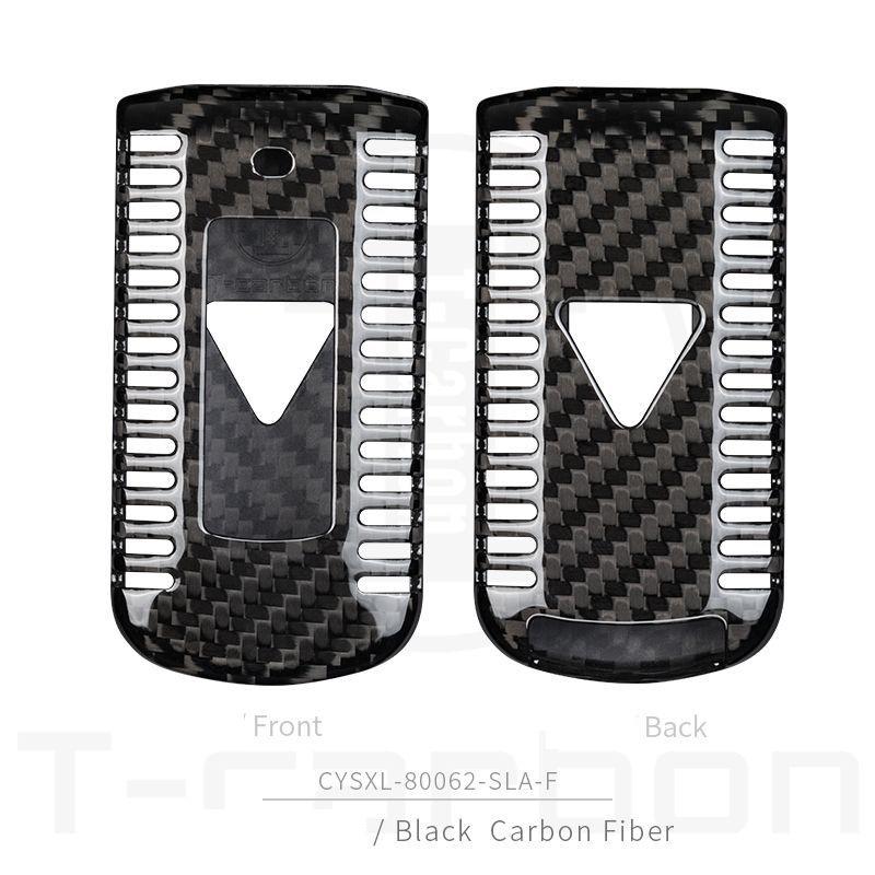 Real Carbon Fiber Car Remote Key Case Key Cover For Mitsubishi Outlander Lancer 10 Pajero Sport EX ASX Colt Grandis L200
