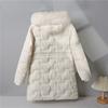 Cotton-padded Loose Large Fur Collar Women's Hooded Long Down Cotton-padded Jacket Winter Padded Winter Coat