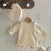 Koreansk babyvaffel-romper - Nyfødt- og småbarnsbody for vår/høst