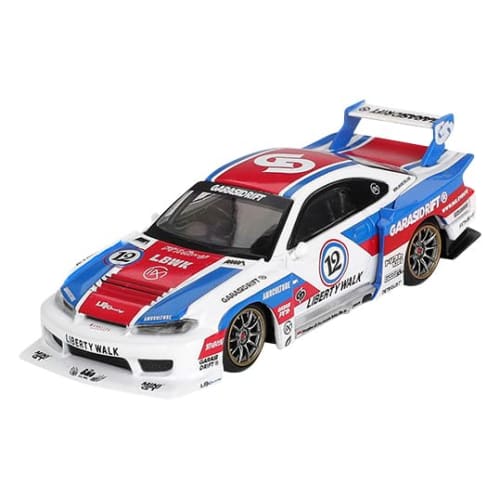 

Sunrich MINI GT 1/64 Scale Nissan LB-Super Silhouette Silvia S15 GARASIDRIFT x LBWK 2025 (Right-Hand Drive) Finished Model MGT01022-R