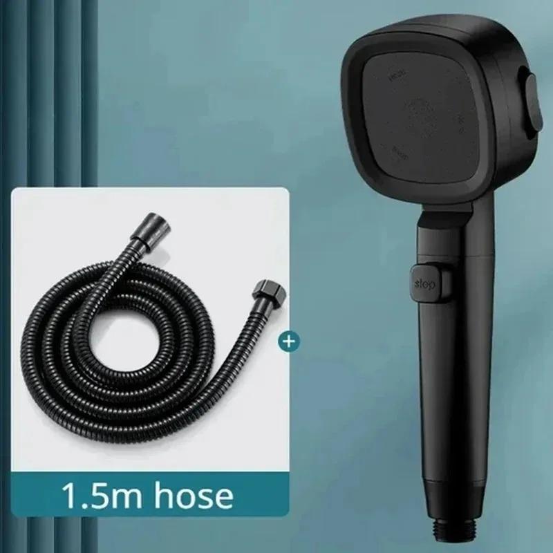 3 Modes Adjustable One-Key Stop Water Shower Heads High Pressure Water Saving  Shower Heads High Quality Bathroom Showers