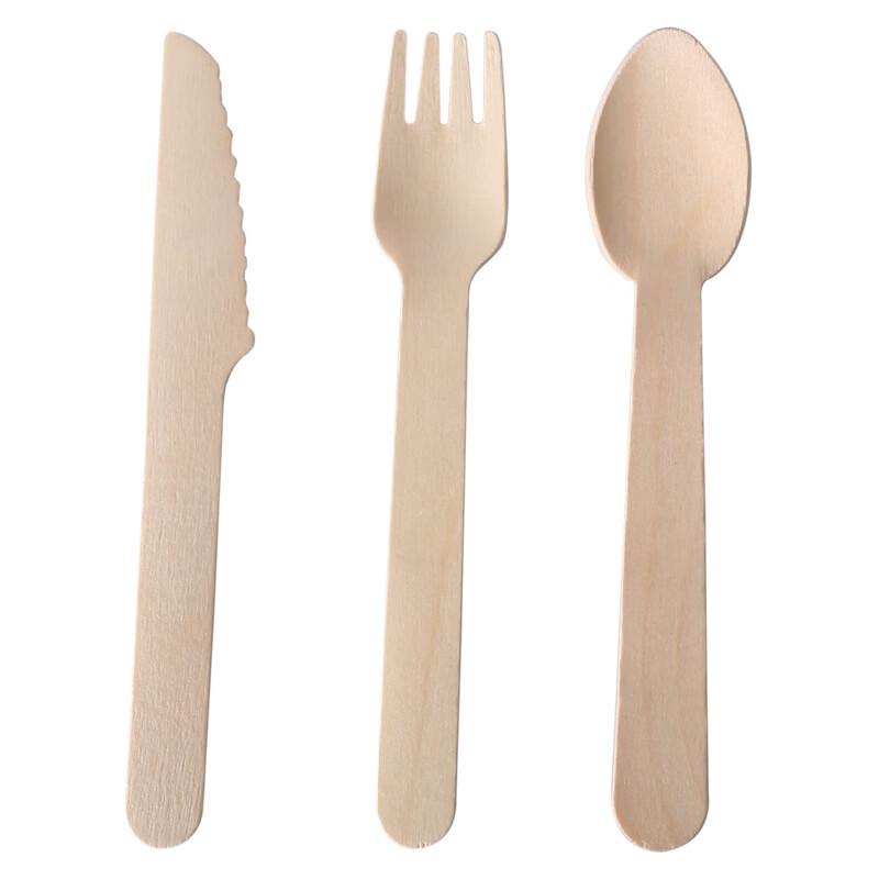 Yipan Disposable Birch Wood Forks