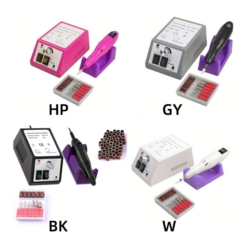 Electric Nails Drill Machine Nails Drill Nails File Drill Set Nail Polishing Machine with Adjustable Speed for Nails