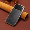 Denior Apple 17 Air Genuine Leather Protective Case for iPhone 17 Pro Max, Cowhide Electroplated 
