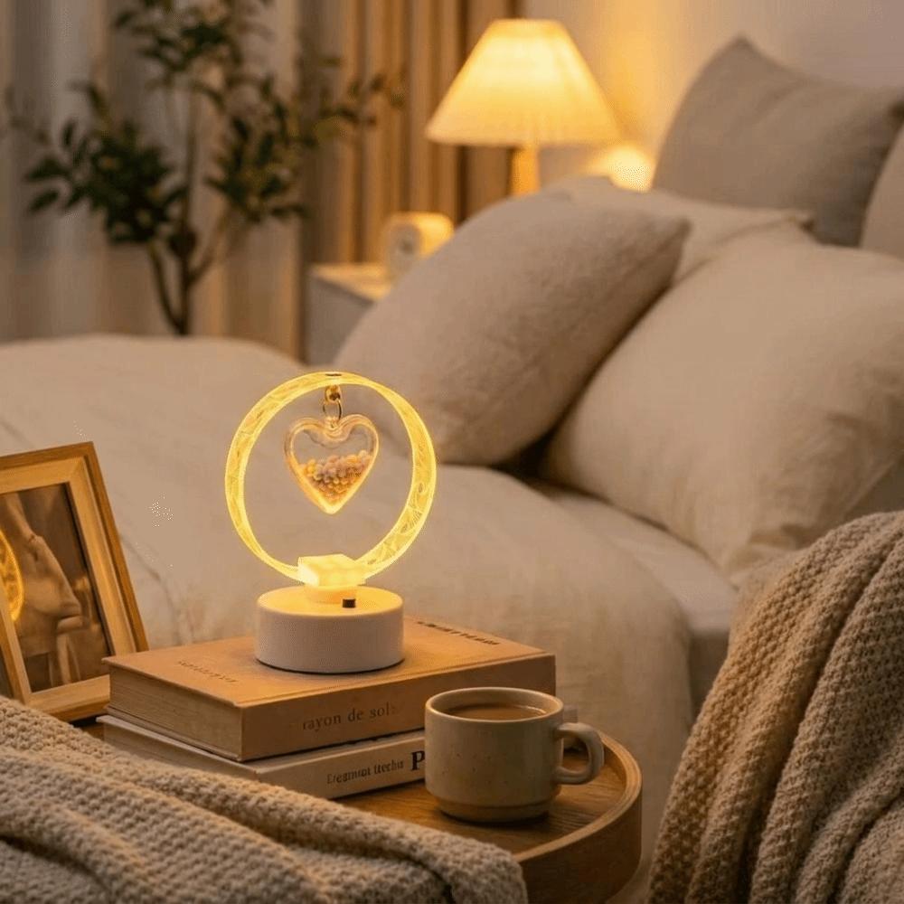 Fine Acrylic Material Warm Glow Desktop Decor Lamp Ambient Lighting Lamp  Study Table