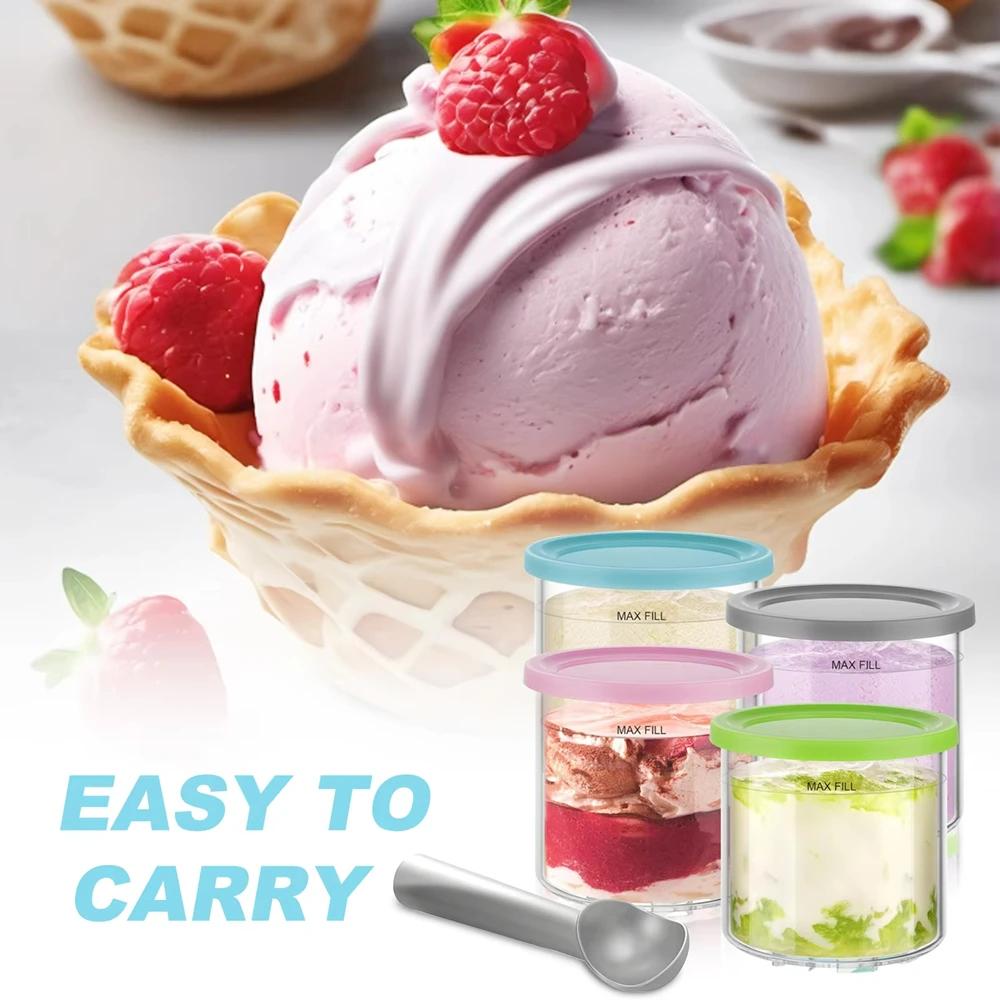 Ice Cream Pints Cup Ice Cream Containers With Lids For Ninja Creami Pints For Nc301 Nc300 Nc299amz Ice Cream Maker