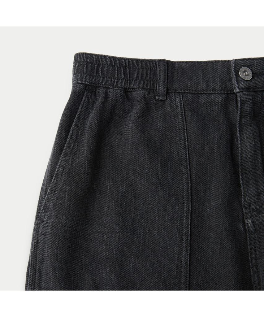 Silijeu (Set-Up) Black Fatigue Denim Shorts Sapdm26811Bkx
