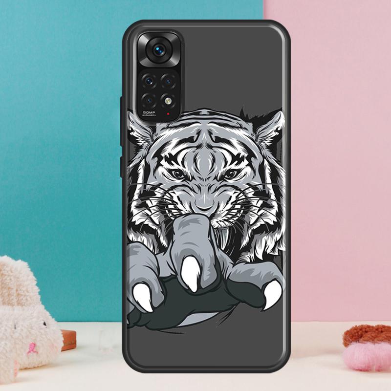 Lion Tiger Face Case For Xiaomi Redmi Note 14 13 12 Pro 11 9 10 9S 10S 11S 12S Redmi 14C 13C 10C 12C Cover