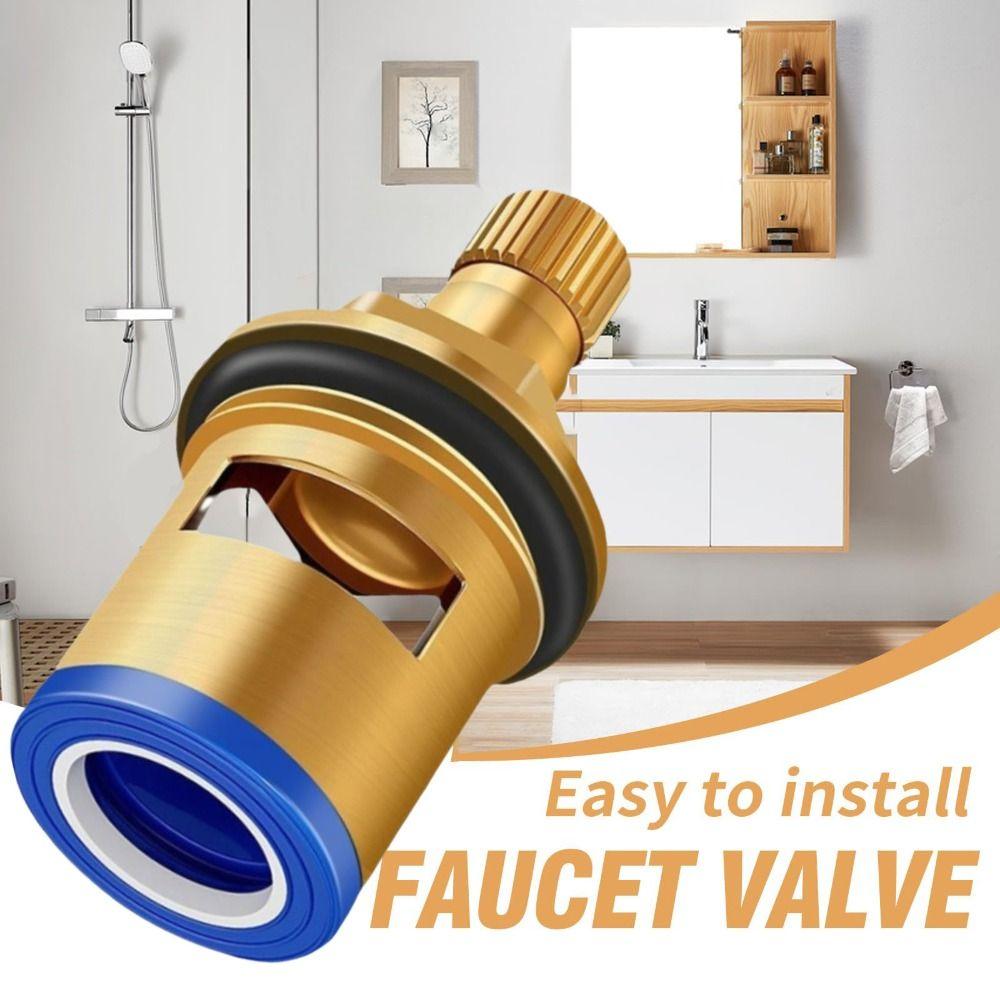 Hot and Cold Faucet Valve Core Threaded Design Faucet Inner Valve Faucet Cartridge  Faucet Repair