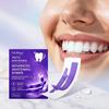 Tiras Blanqueadoras de Dientes Moradas Eliminan Manchas de Placa Corrector de Color Instantáneo Amarillo Cuidado de la Higiene Bucal Mujeres Hombres