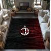 AC Milan Theme rug Soft Crystal Velvet Area Rug Non-Slip Floor Carpet for Living Room Bedroom Nursery