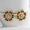 E0533 European & American Fashion Christmas Snowflake Zircon Stud Earrings for Women - Versatile, Creative, & Stylish Jewelry