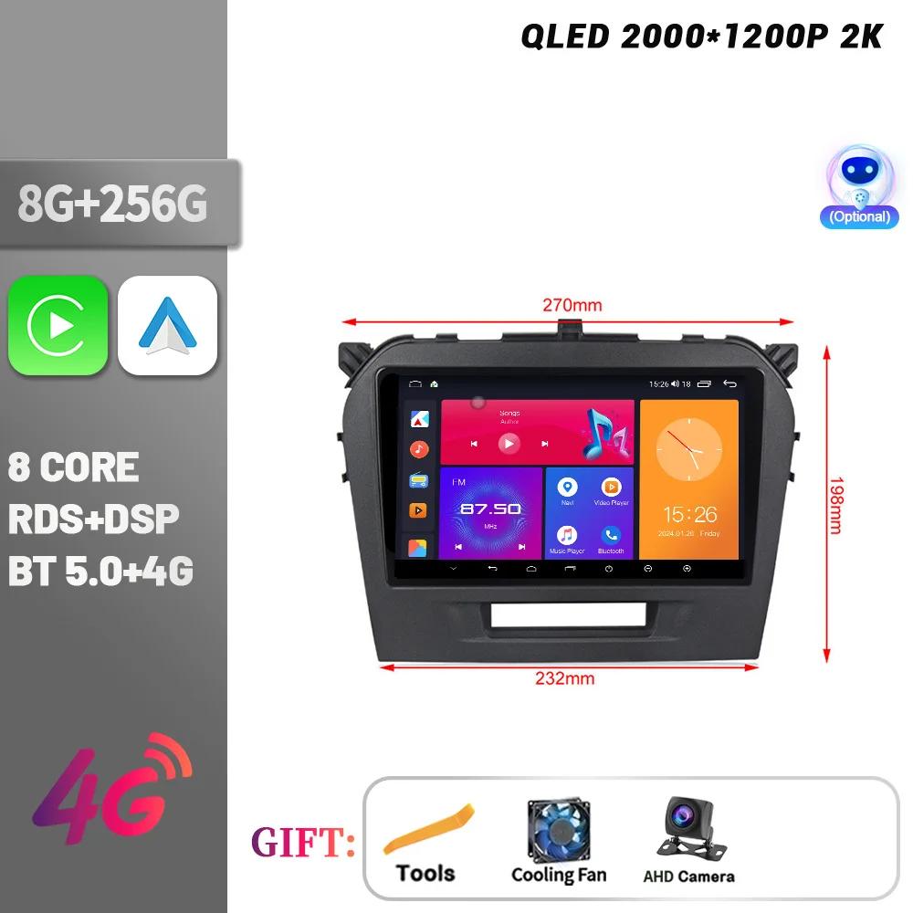 Android Bluetooth Wireless CarPlay For Suzuki Vitara 2014-2018 Car Radio Multimedia Navigation Touch Screen Stereo Head Unit