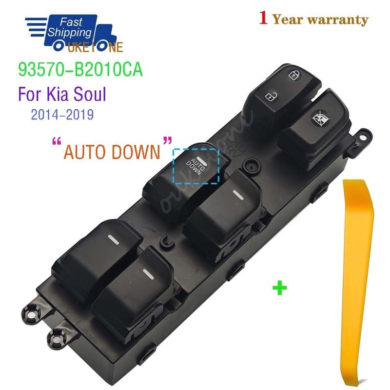 

93570-B2010CA For Kia Soul 2014- Front Left AUTO DOWN Electric Power Window Switch lifter Control regulator Button Car Parts