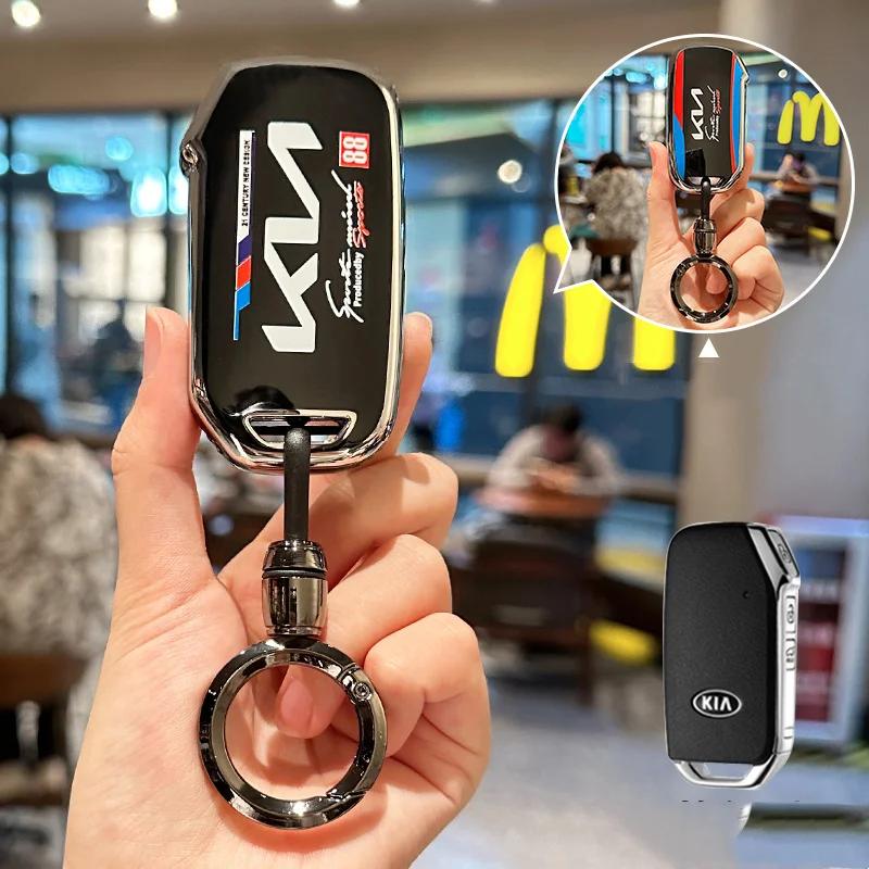 RGC1 TPU Car Remote Key Case Cover Shell Holder For KIA Ceed Sportage R GT Stinger Cerato Sorento Forte Niro Soul Telluride Accessory