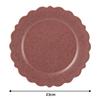 Tatara Plate Pasta Plate Red Tableware 23cm Safe One Plate Embossed Dot Relief Frill Mino Ware 191066 Microwave/Dishwasher