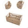 Basket for Closet, Toilet Paper Container, Wooden Handle Cosmetics And Fruit